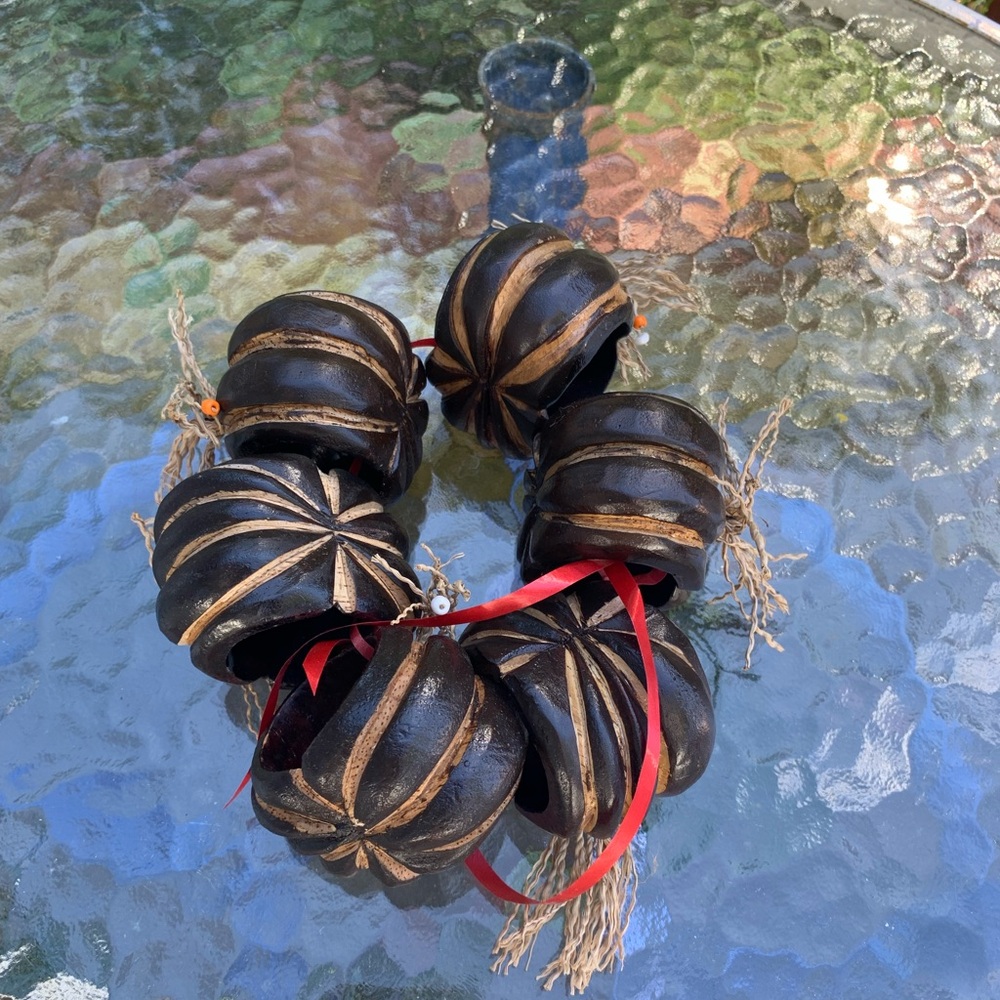 NWOT Rustic Pumpkin Napkin Rings
